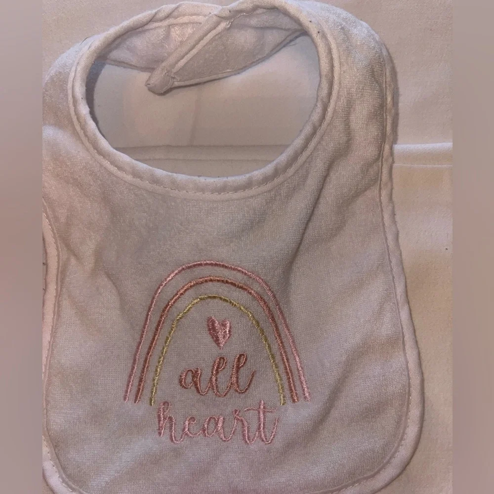 Adorable baby girl Bibs~Pink, White, Yellow